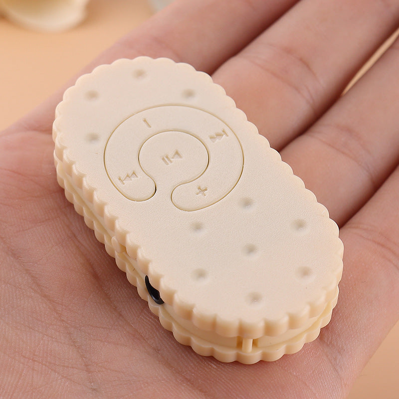 Reproductor MP3 Mini Clip Forma de Galleta con Tarjeta TF - 4