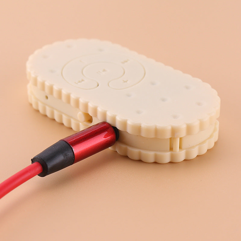 Reproductor MP3 Mini Clip Forma de Galleta con Tarjeta TF - 5