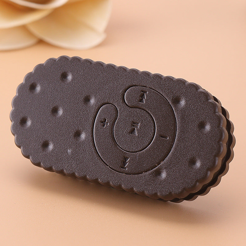 Reproductor MP3 Mini Clip Forma de Galleta con Tarjeta TF
