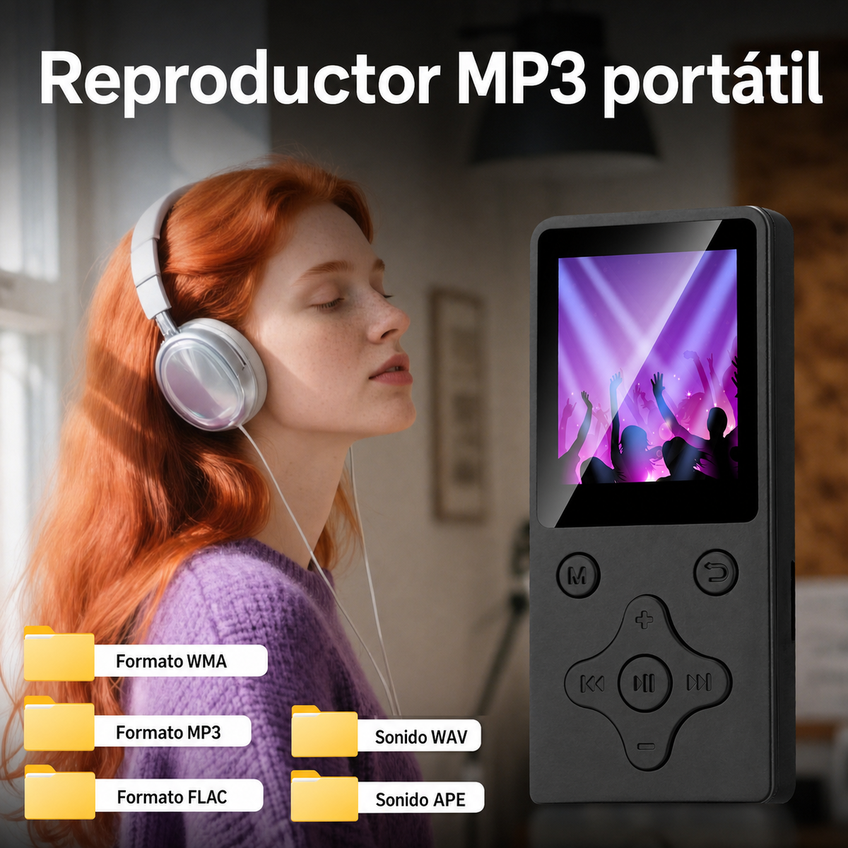 Reproductor MP3 Bluetooth con pantalla y radio FM - 12