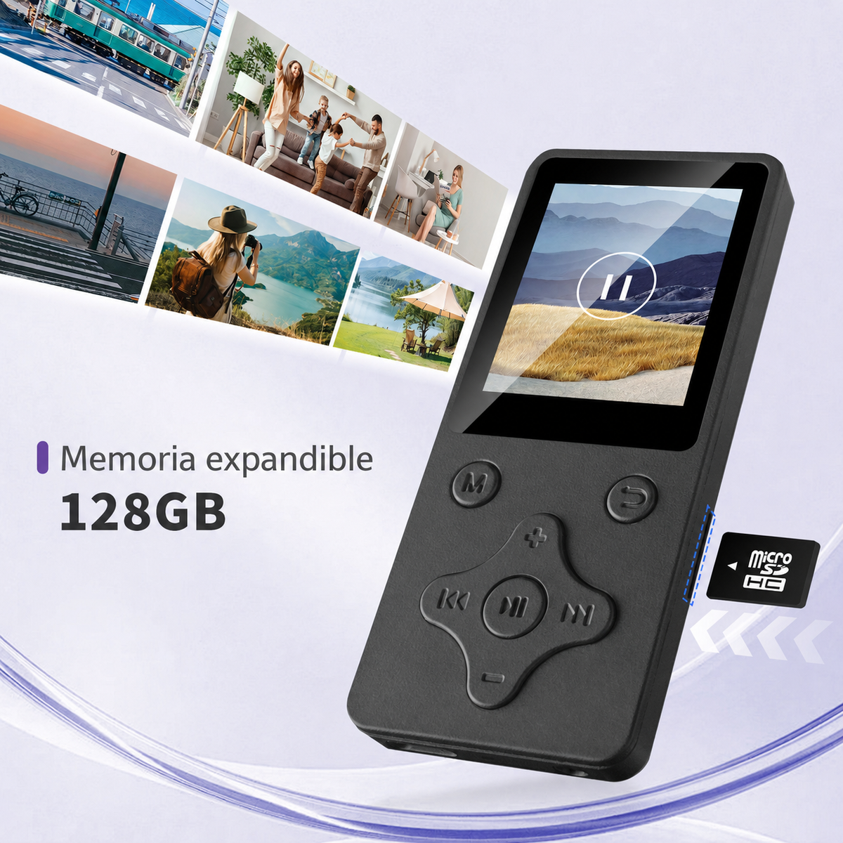 Reproductor MP3 Bluetooth con pantalla y radio FM - 13