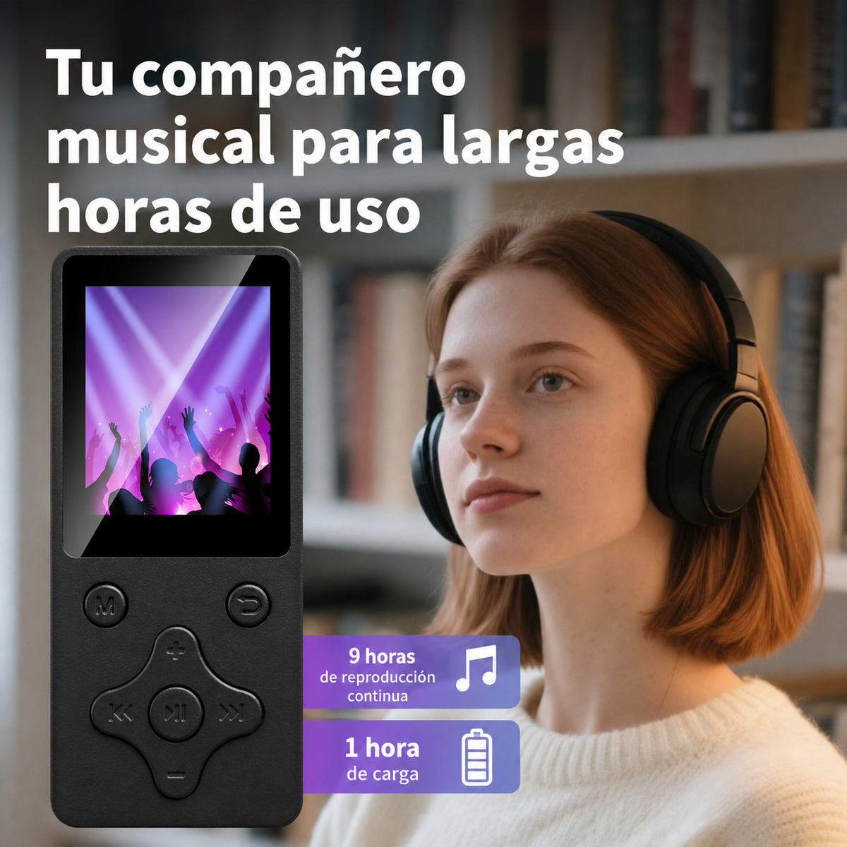 Reproductor MP3 Bluetooth con pantalla y radio FM - 14