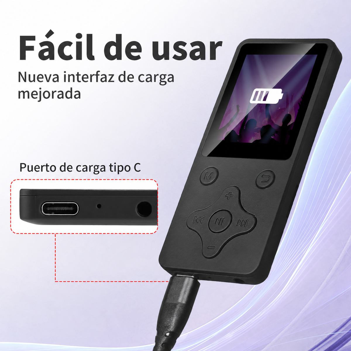 Reproductor MP3 Bluetooth con pantalla y radio FM - 15