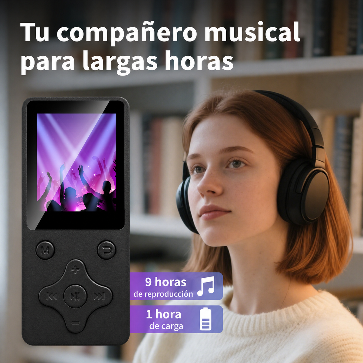 Reproductor MP3 Bluetooth con pantalla y radio FM - 4