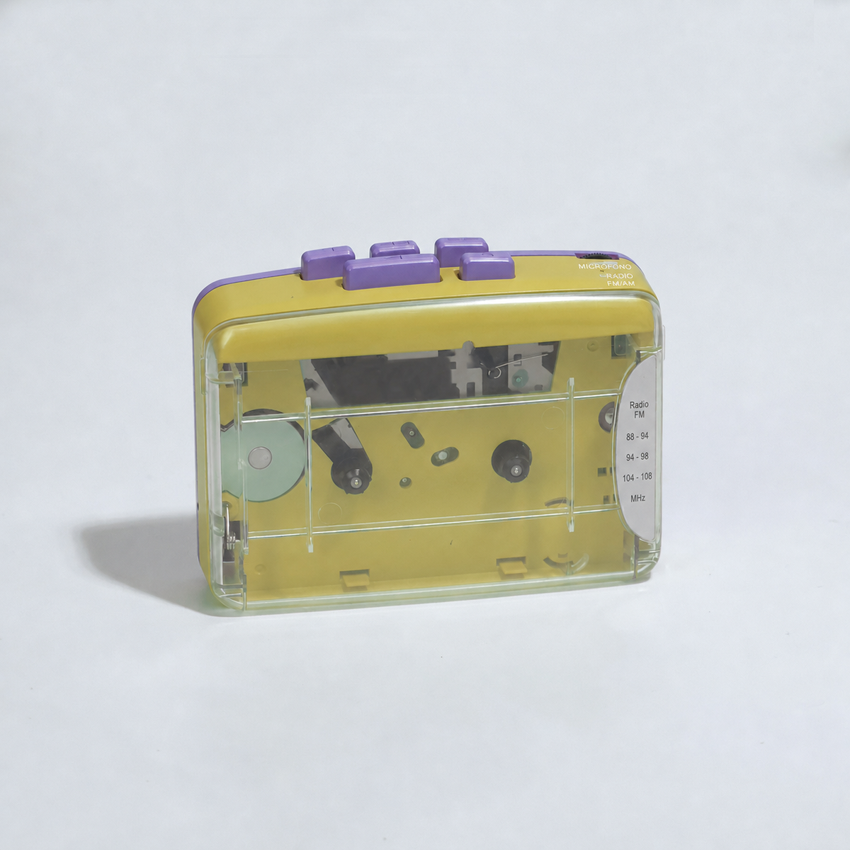 Grabadora de casete retro portátil con radio FM/AM - 7