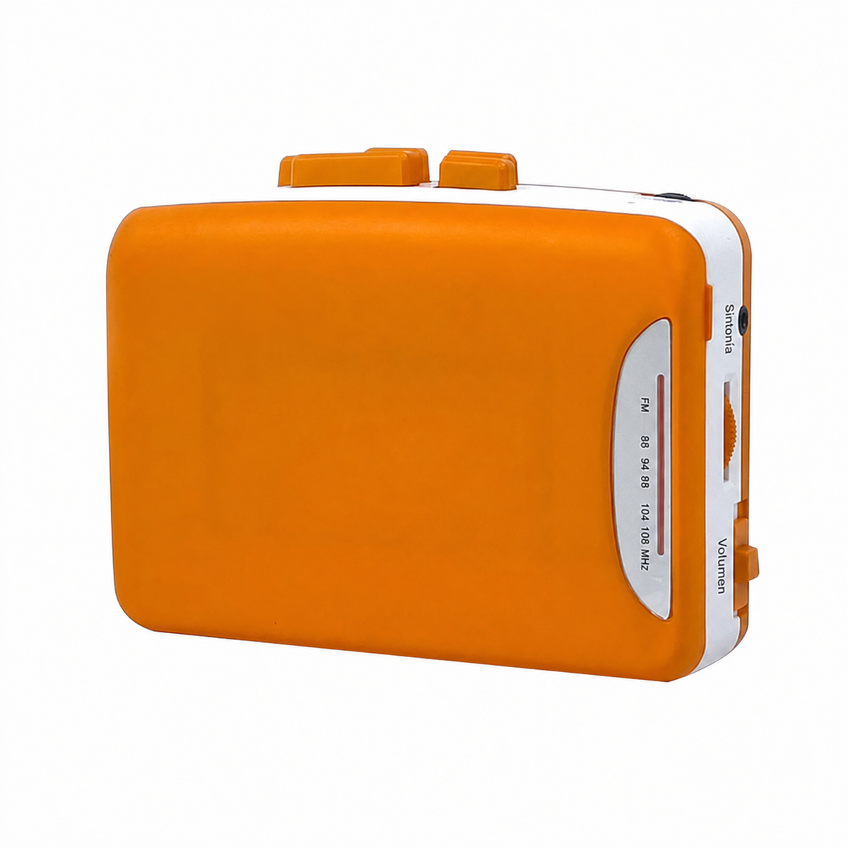 Grabadora de casete retro portátil con radio FM/AM - 8
