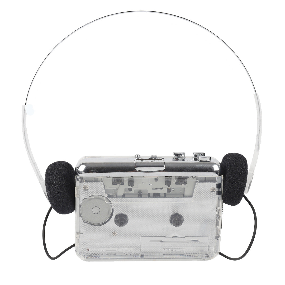 Reproductor de cassette a MP3 con diseño transparente