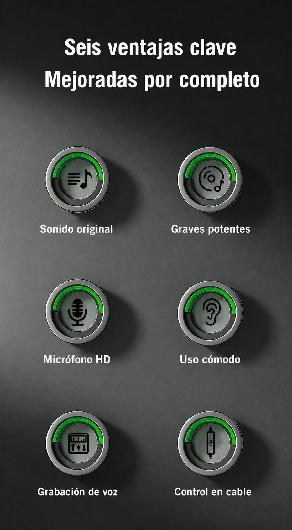 Audífonos con cable transparentes con micrófono S11 - 12