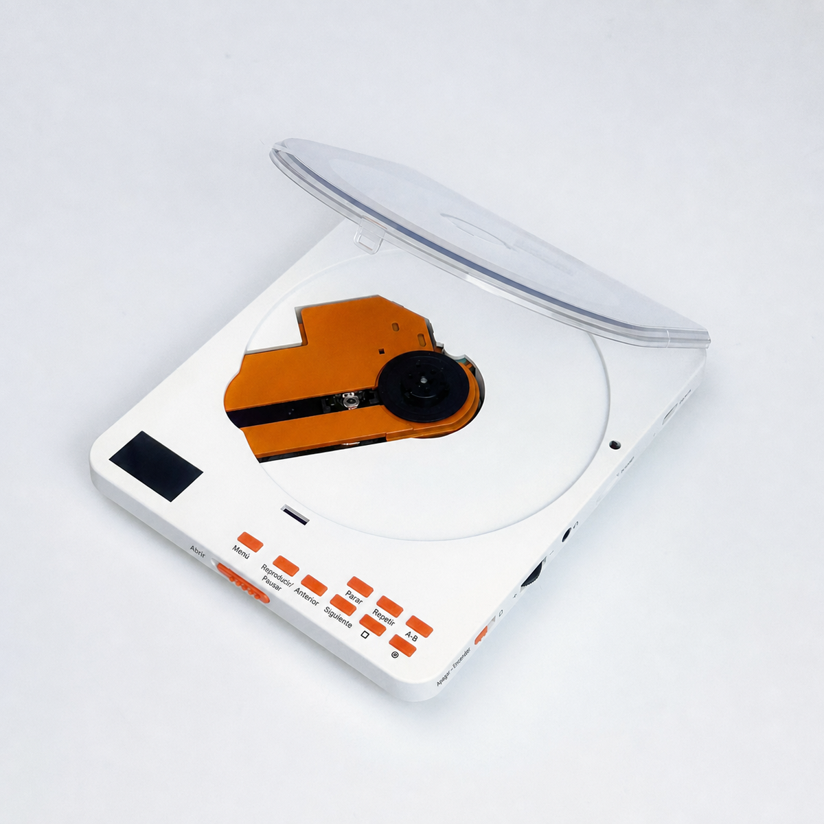 Reproductor de CD portátil con pantalla y audífonos - 6