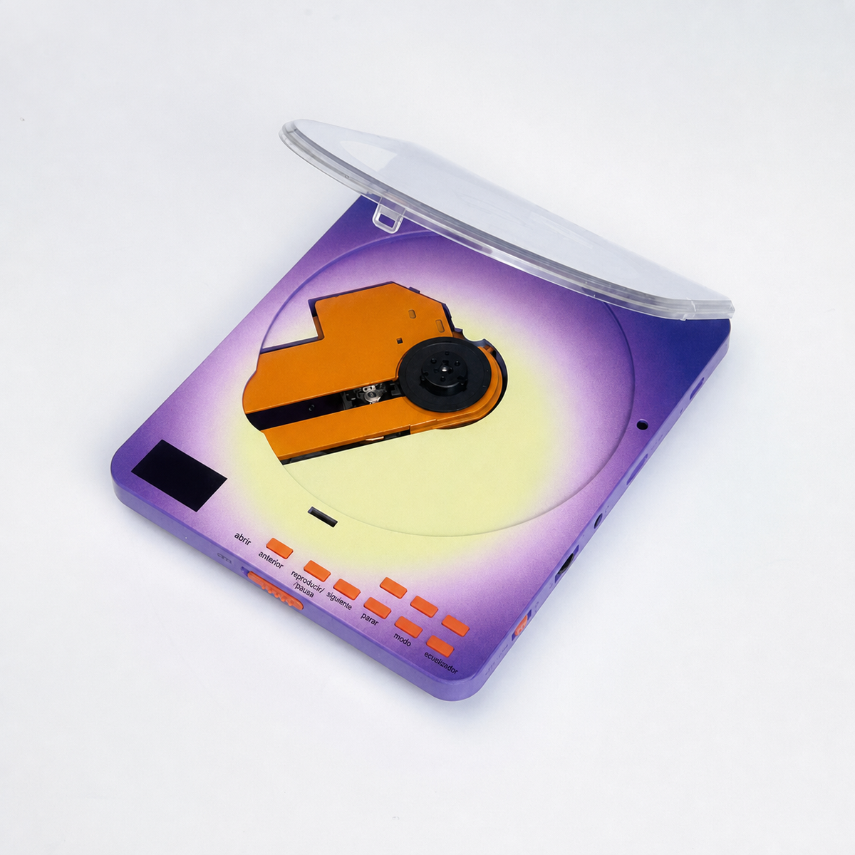 Reproductor de CD portátil con pantalla y audífonos - 7