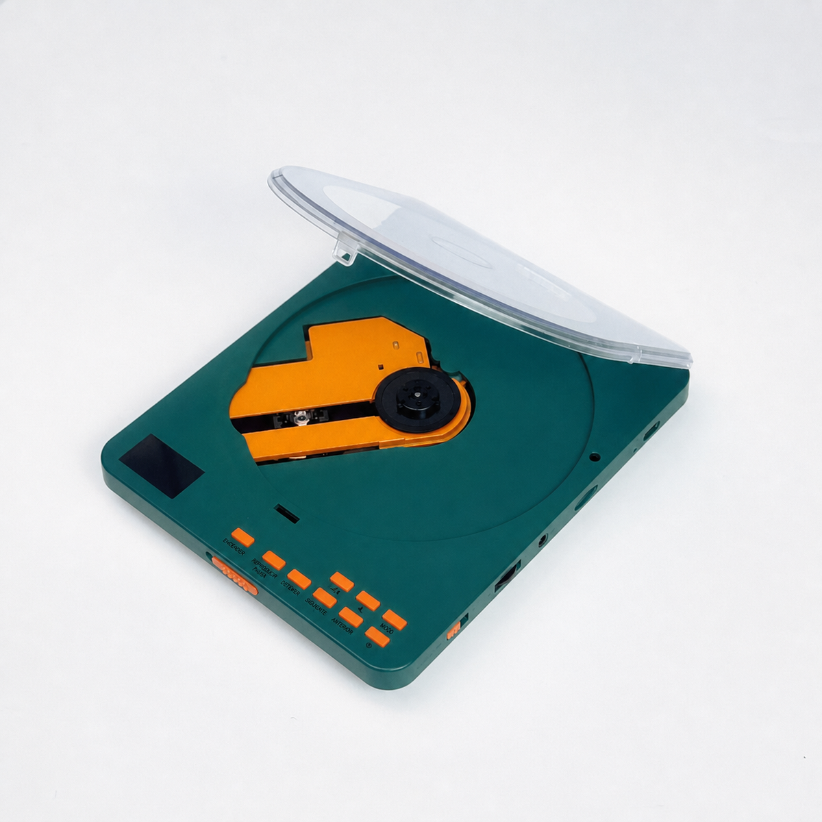 Reproductor de CD portátil con pantalla y audífonos - 9