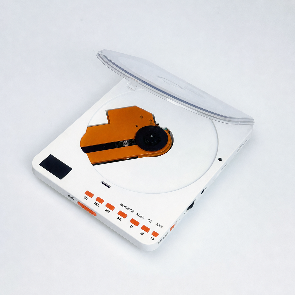Reproductor de CD portátil con pantalla y audífonos - 10
