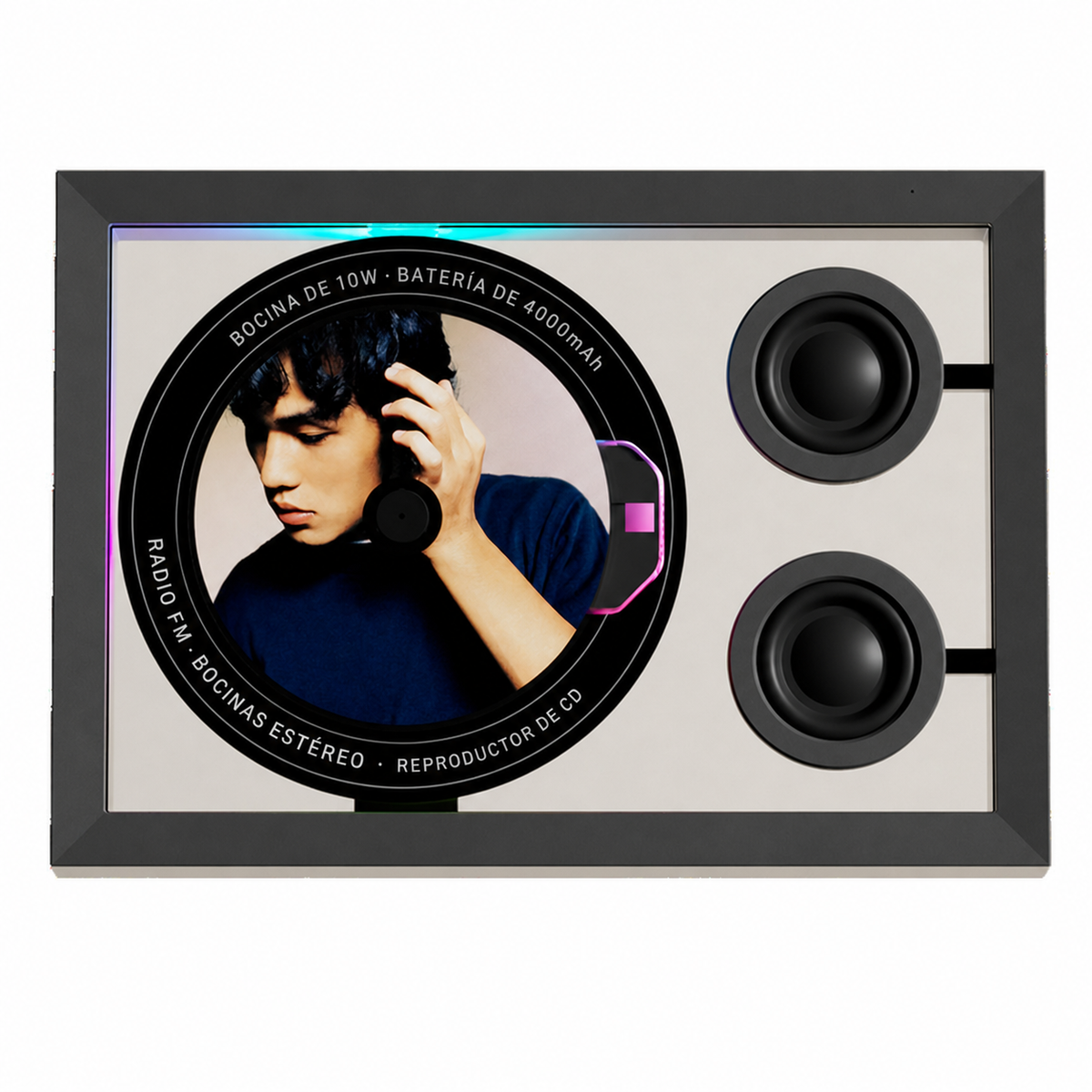 Bocina Bluetooth con Reproductor CD Portátil 10W - 5