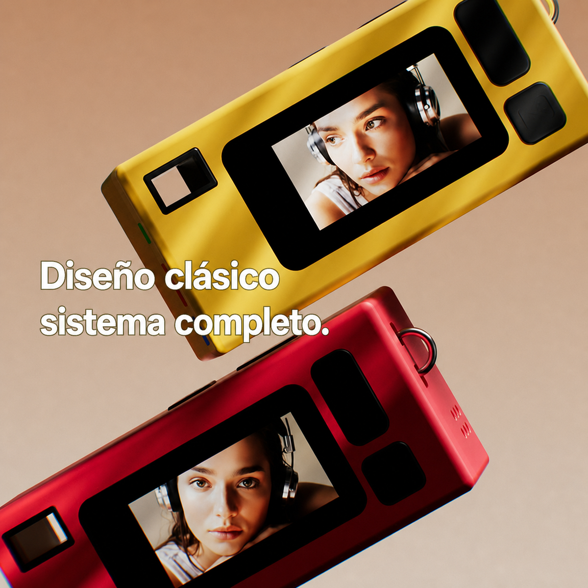 Cámara mini retro digital HD con video 1080p - 3