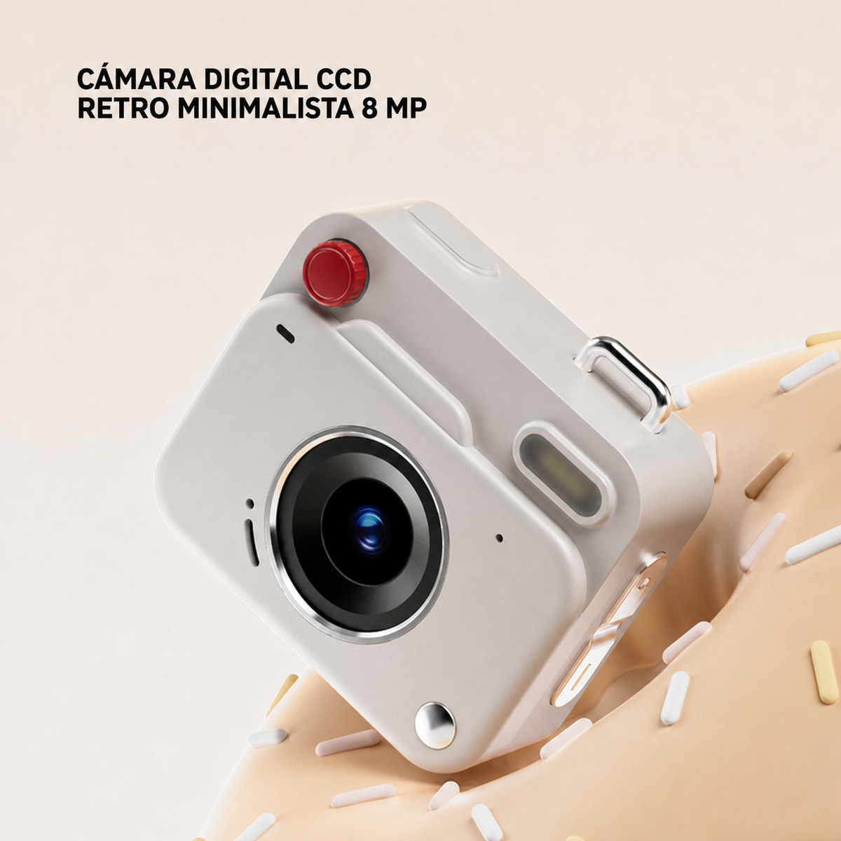 Cámara Digital CCD Retro Minimalista 8 MP - 9