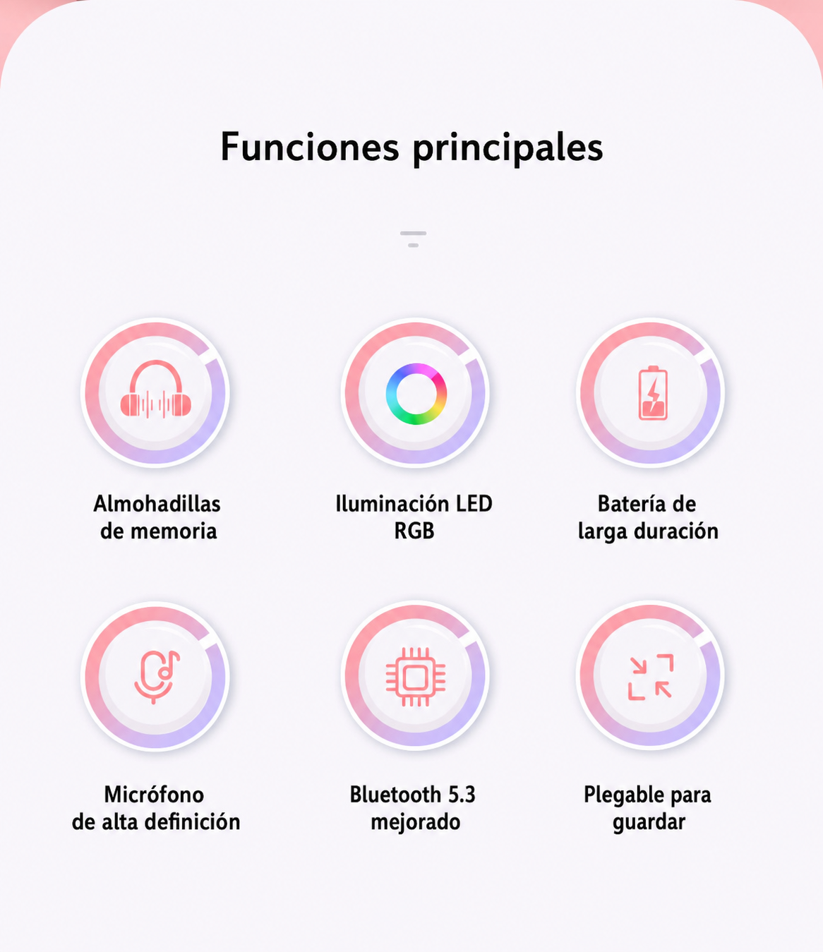 Audífonos Gamer Inalámbricos S3 Orejas de Gato LED - 11