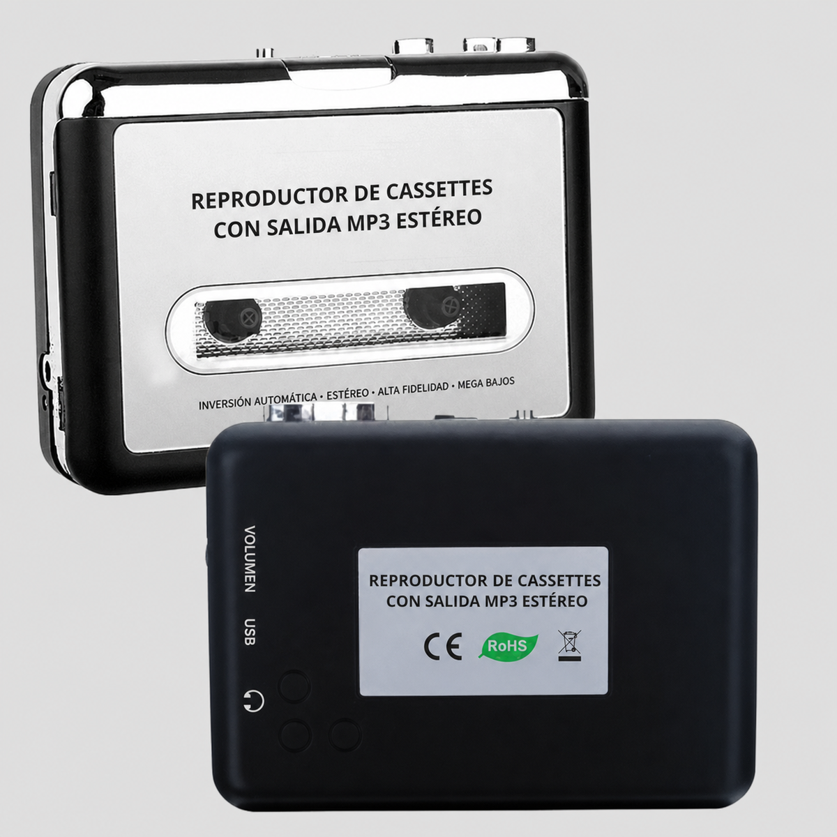 Walkman reproductor de casetes con salida MP3 estéreo - 5