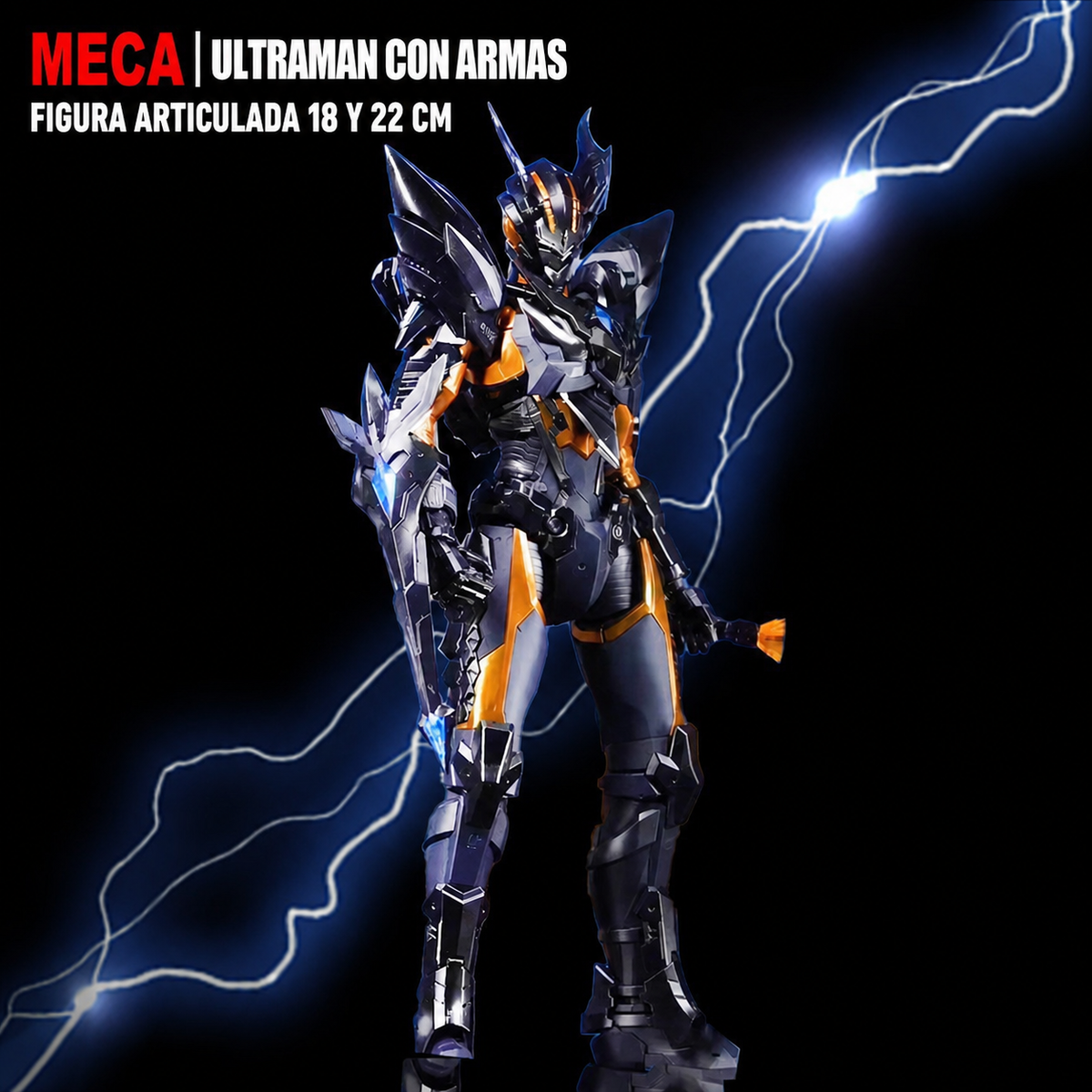 Ultraman Mecha con Armas | Figura articulada 18 y 22 cm