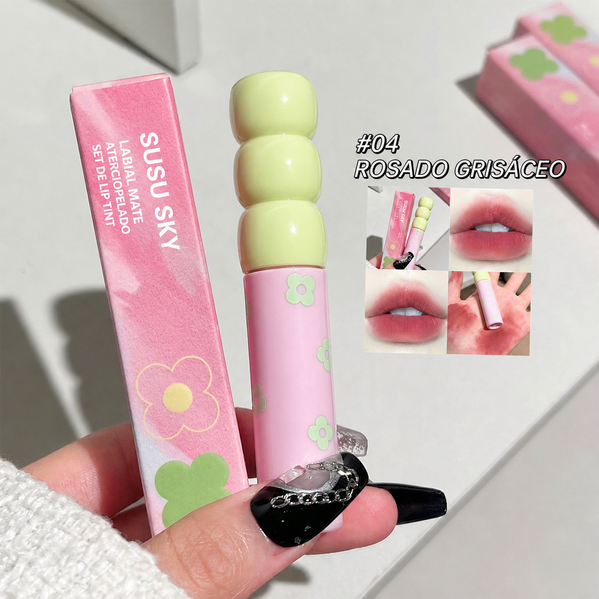 Labial Mate Aterciopelado SUSU SKY – Set de Lip Tint - 2