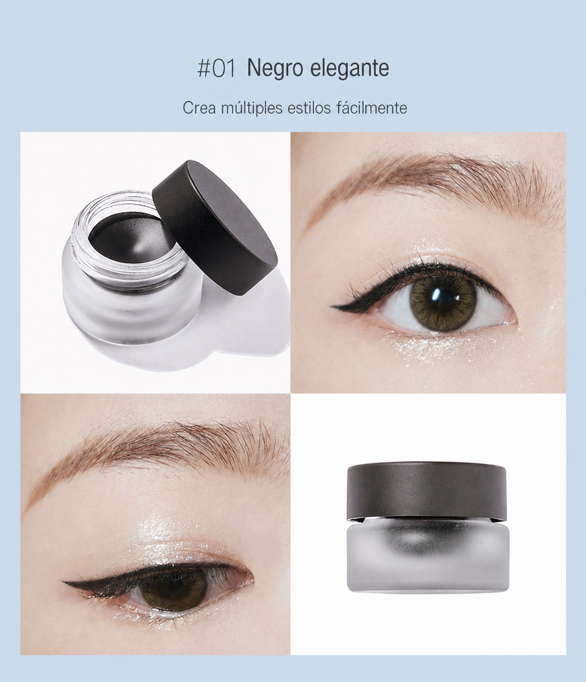 Delineador en gel Judydoll larga duración con brocha - 10