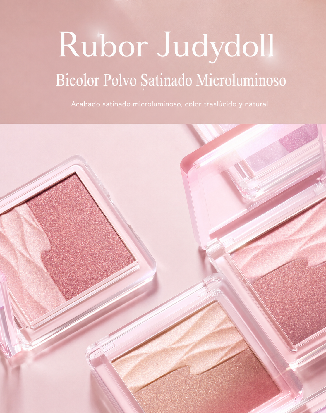 Rubor en Polvo Judydoll Doble Tono Acabado Mate - 17