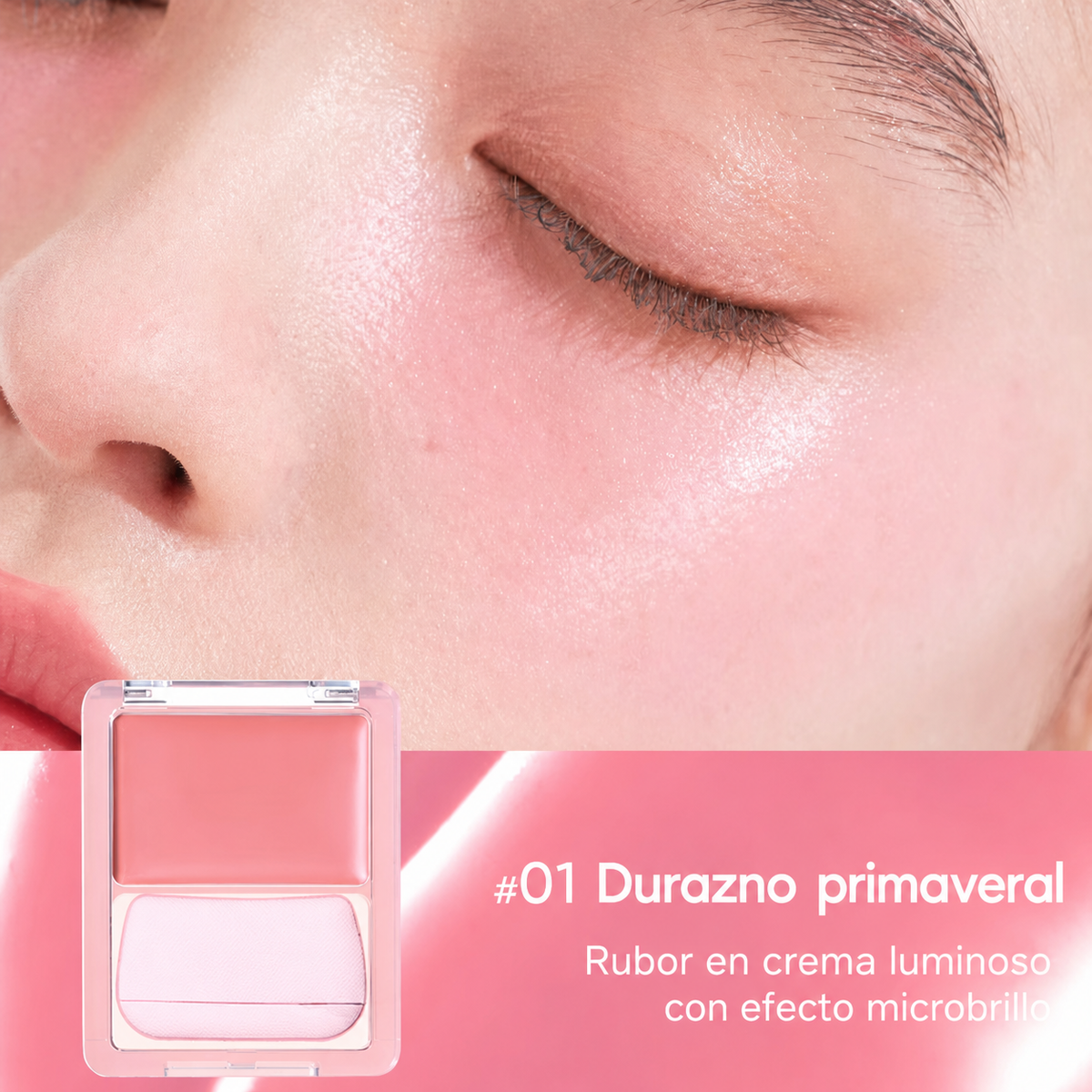 Judydoll Blush en Crema Luminoso con Efecto Microbrillo