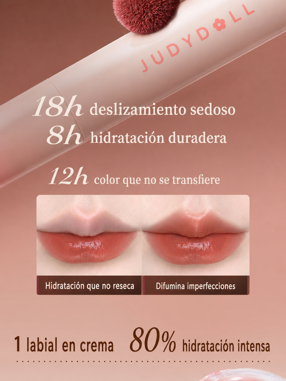 Labial Judydoll en crema satinada hidratante Judydoll 1.9g - 11