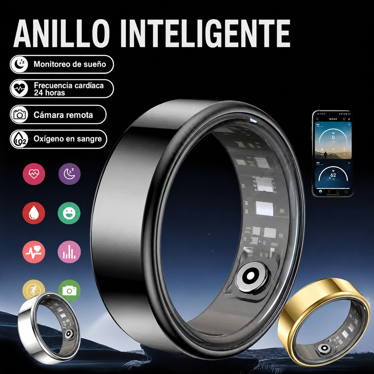 Anillo Inteligente Fitness - 1
