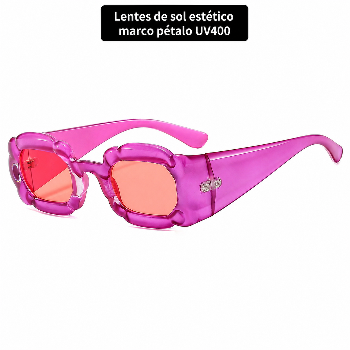Lentes de sol aesthetic marco pétalo UV400 - 6