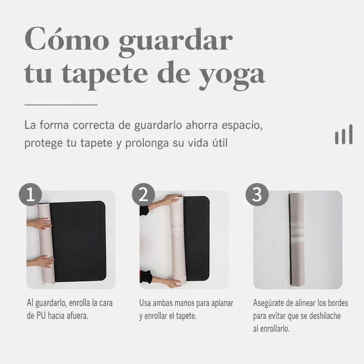 Tapete de Yoga PU antideslizante bicolor 183×68 cm - 4