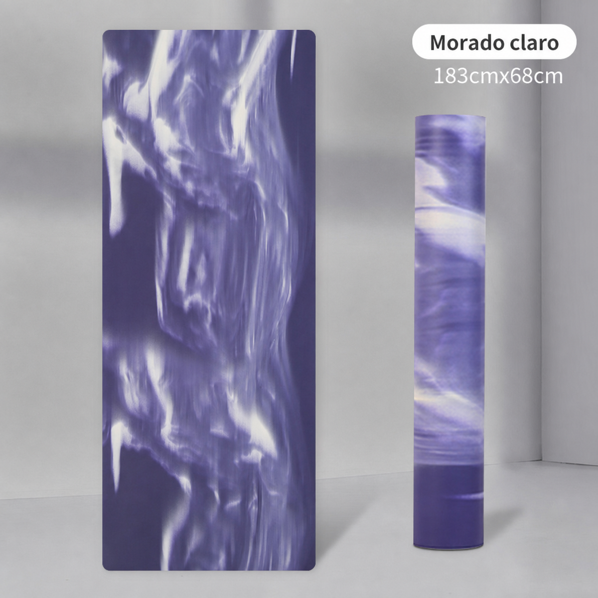 Tapete de Yoga PU antideslizante bicolor 183×68 cm - 10