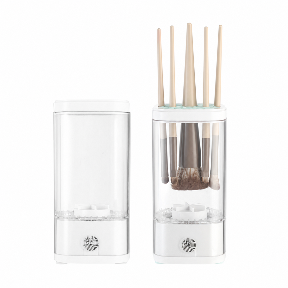 Limpiador eléctrico de brochas de maquillaje con UV - 6