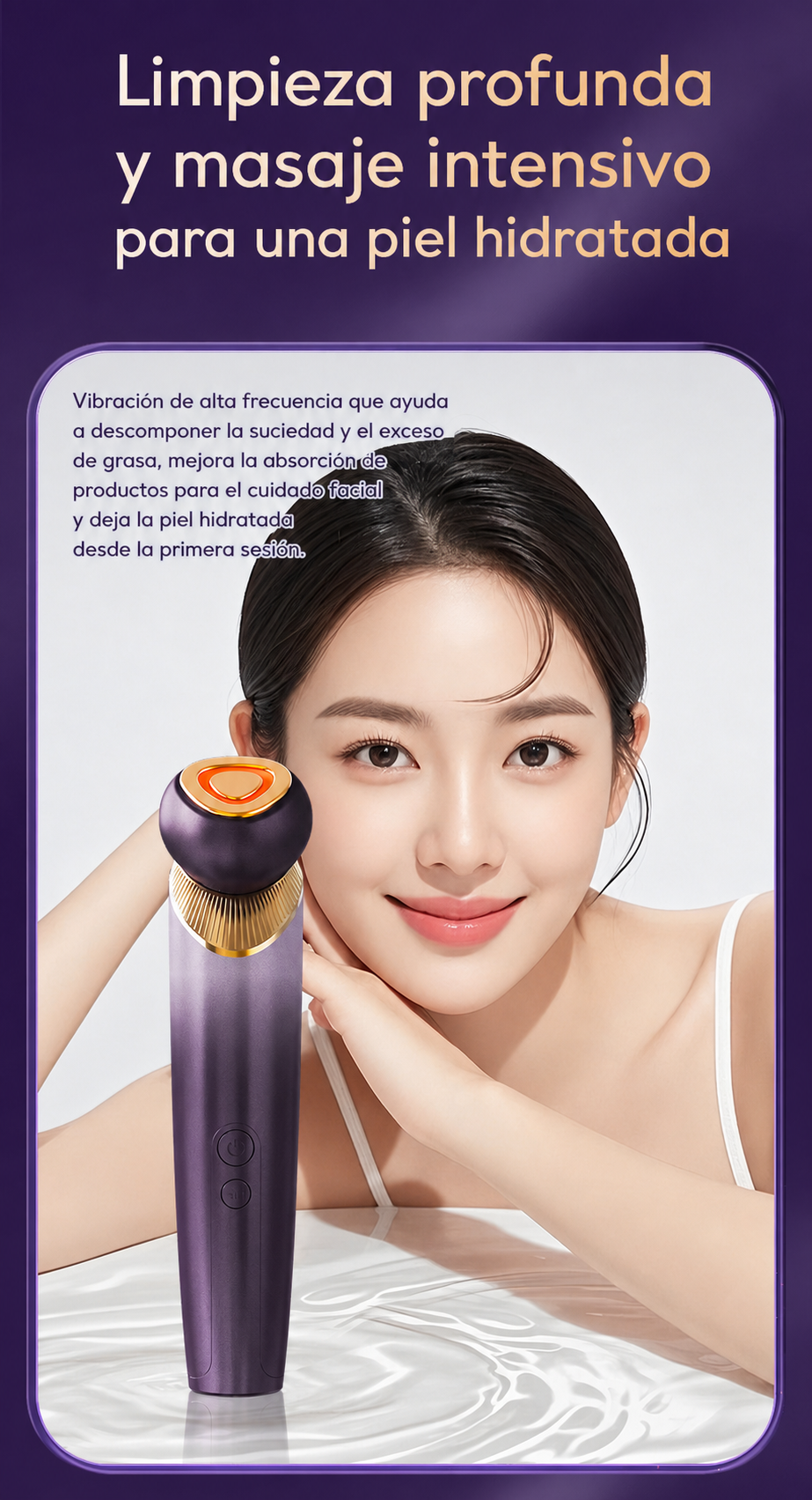 Dispositivo de belleza facial limpieza y masaje - 16