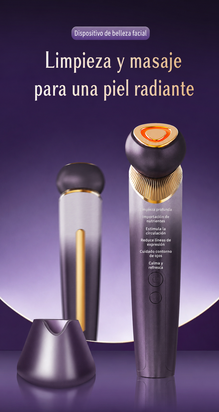 Dispositivo de belleza facial limpieza y masaje - 9