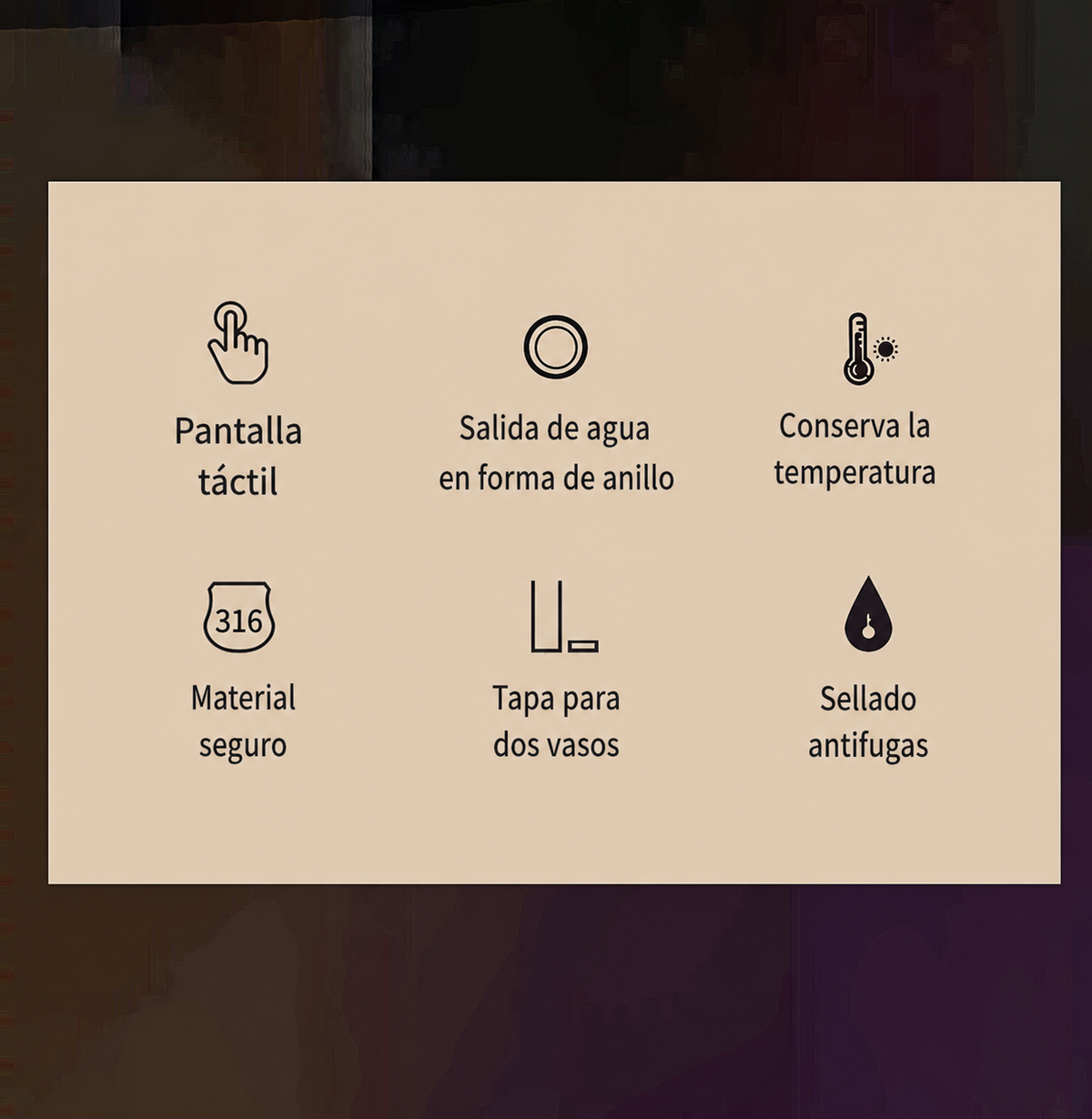 Termo mini 230 ml con indicador de temperatura inteligente - 22