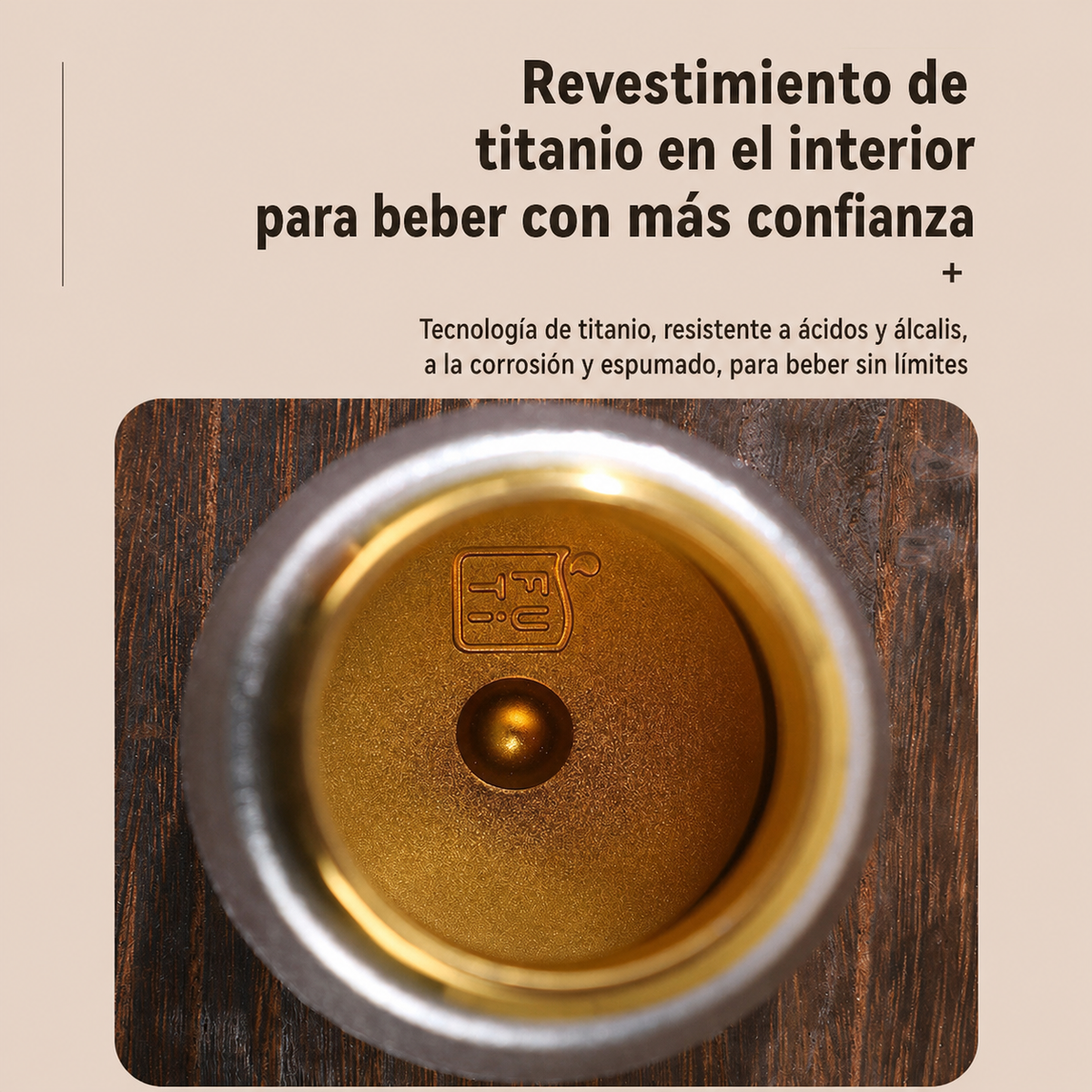 Termo mini 230 ml con indicador de temperatura inteligente - 2