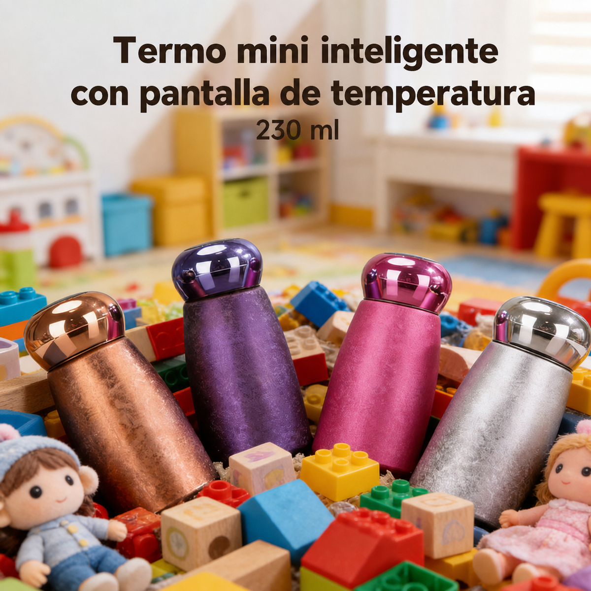 Termo mini 230 ml con indicador de temperatura inteligente - 5