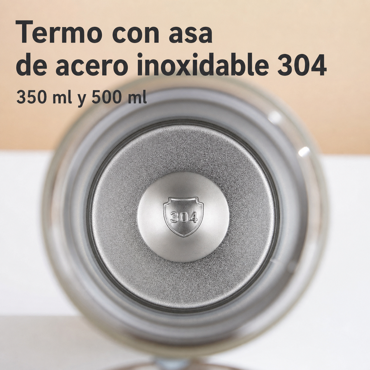 Termo con asa de acero inoxidable 304 – 350 ml y 500 ml - 2