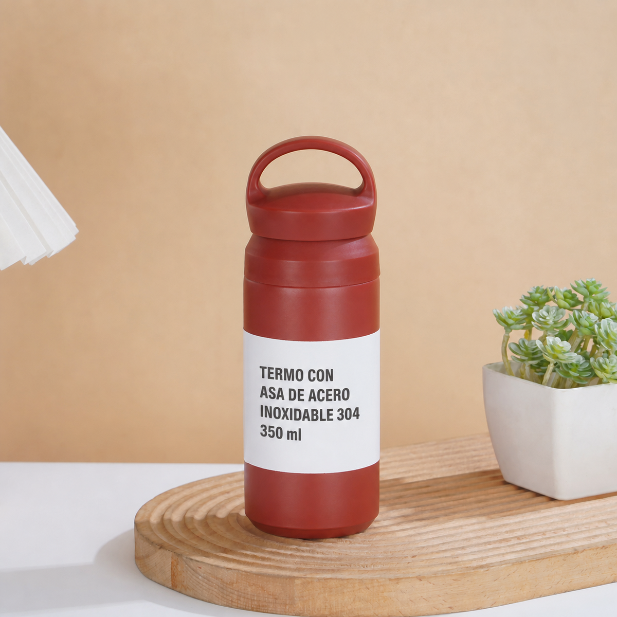 Termo con asa de acero inoxidable 304 – 350 ml y 500 ml