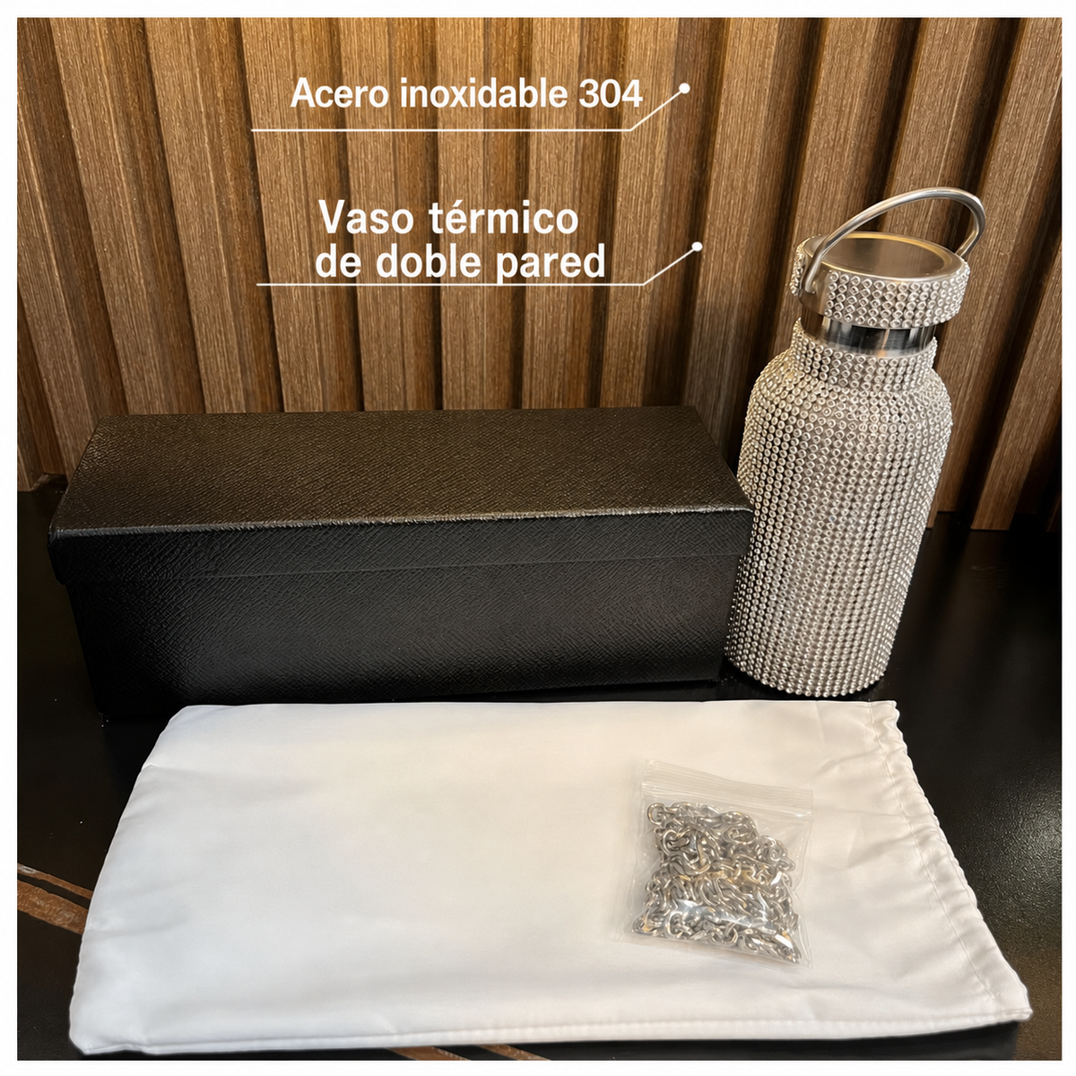 Termo con diamantes decorativos 350-500 ml - 2