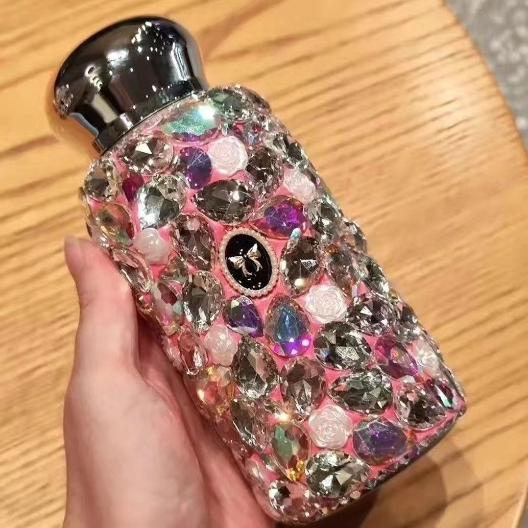 Termo con diamantes acero inoxidable 220 ml regalo