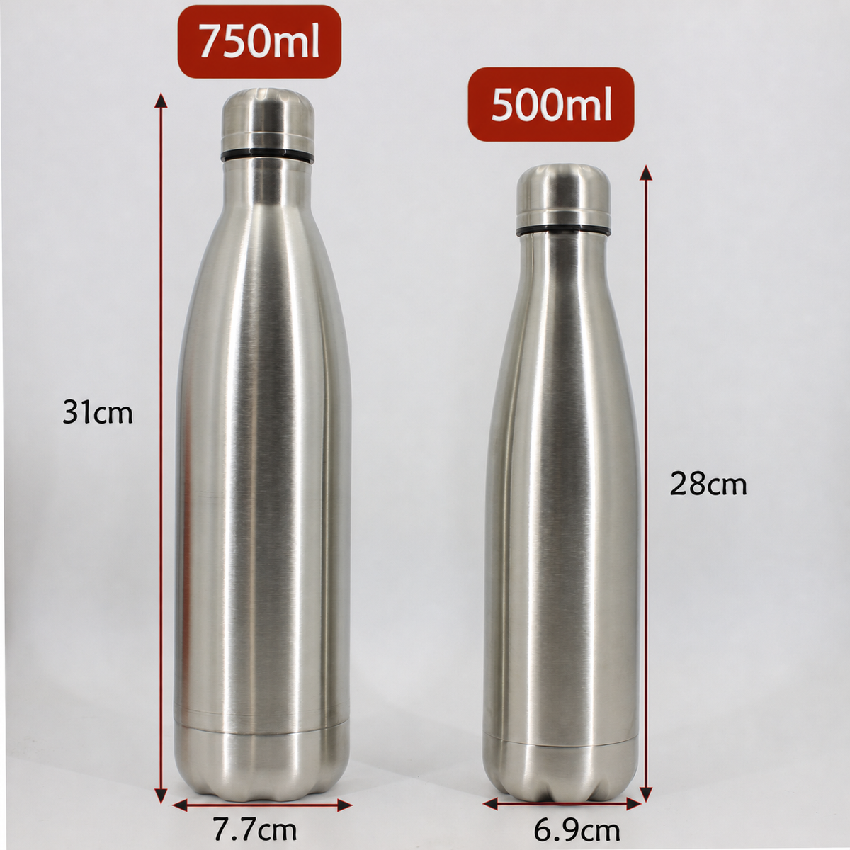 Termo deportivo acero inoxidable 750ml compartimento oculto - 2