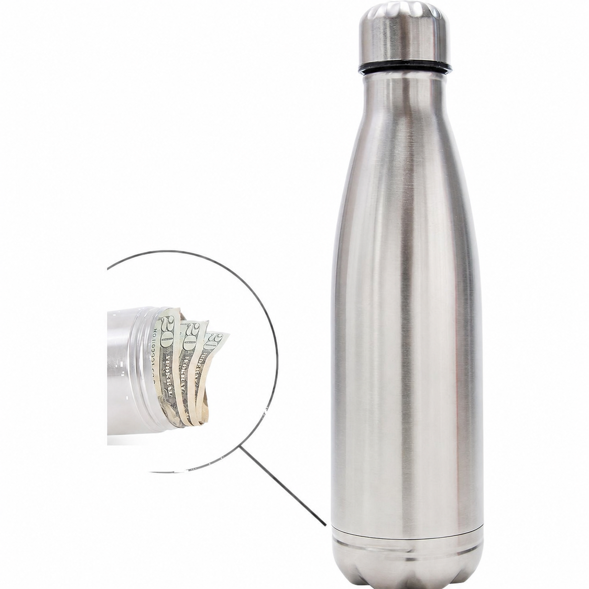 Termo deportivo acero inoxidable 750ml compartimento oculto - 5