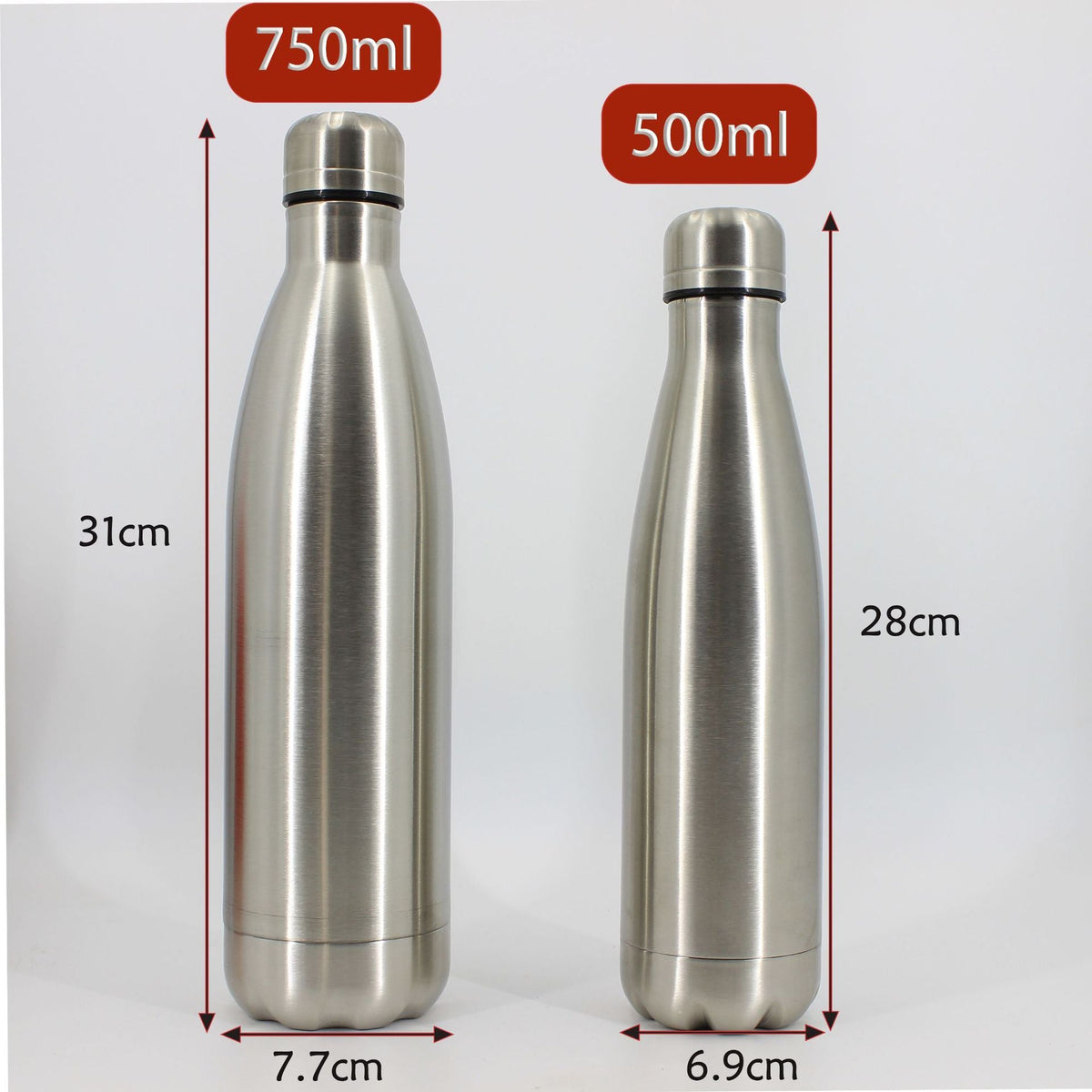 Termo deportivo acero inoxidable 750ml compartimento oculto