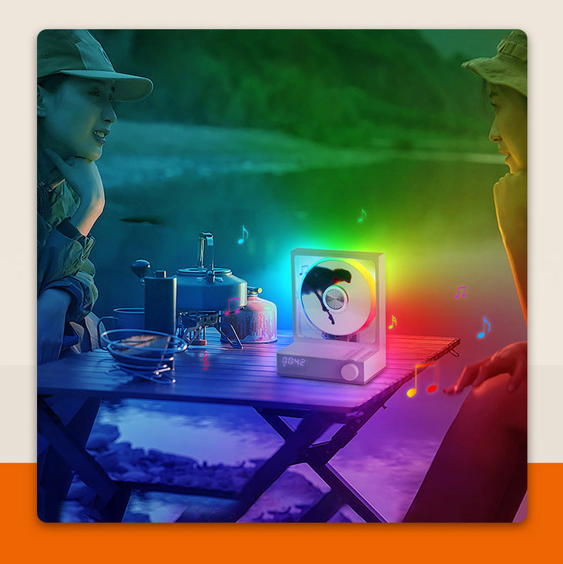 Reproductor de CD Bluetooth retro con luces RGB - 11
