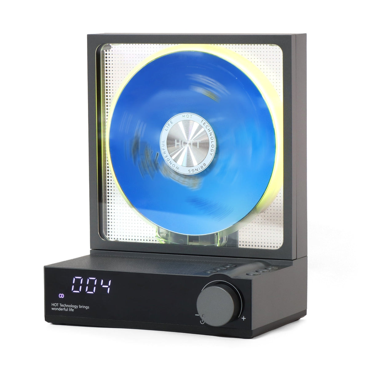 Reproductor de CD Bluetooth retro con luces RGB