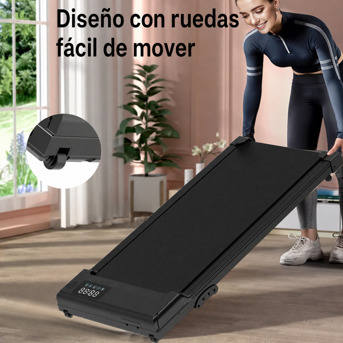 Caminadora eléctrica plana para casa | 1.5 HP - 2