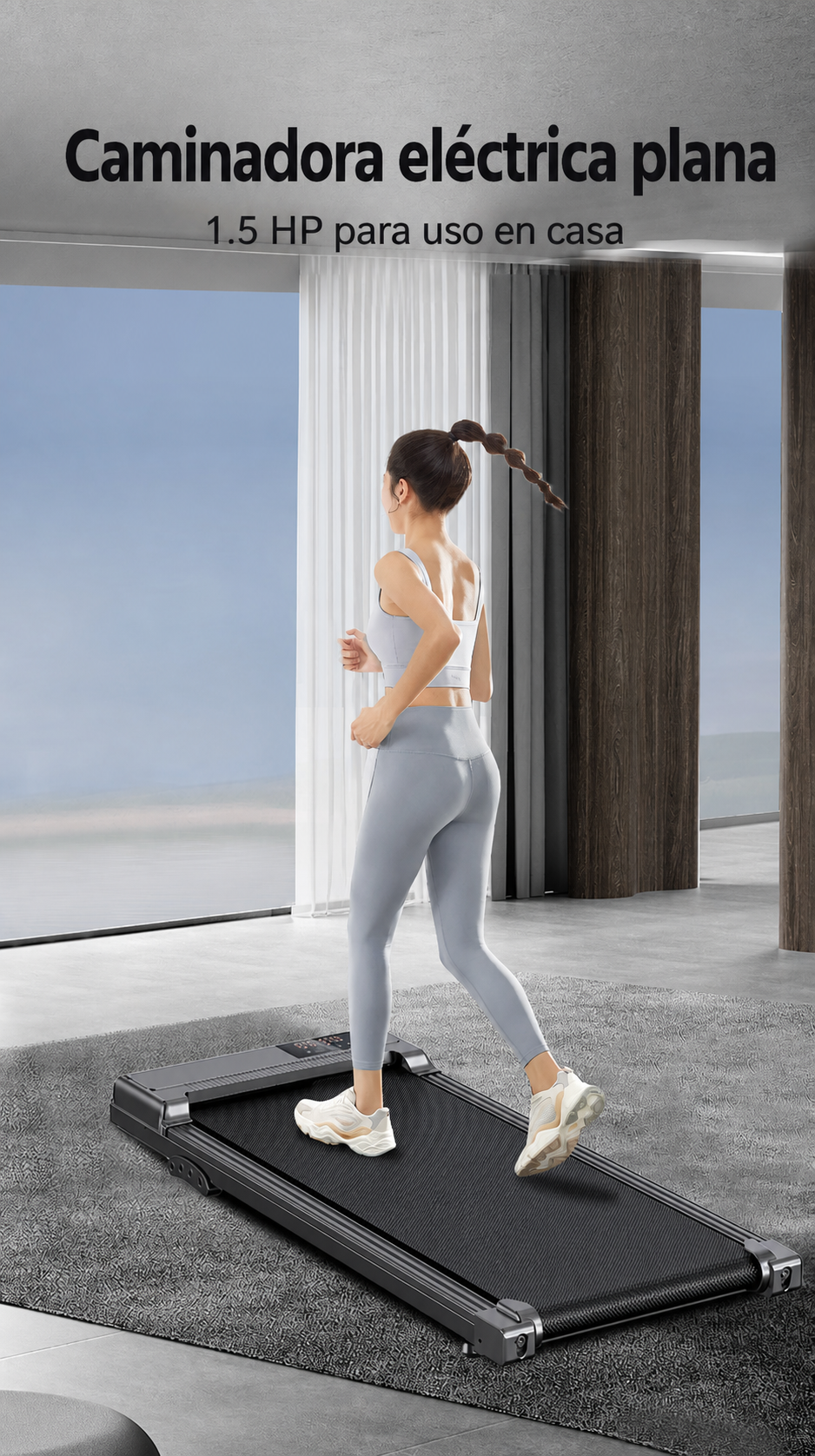 Caminadora eléctrica plana para casa | 1.5 HP - 7