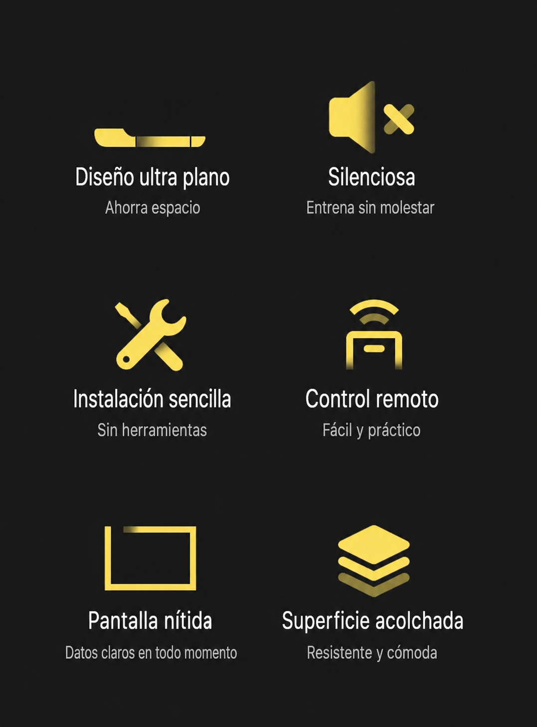Caminadora eléctrica plana para casa | 1.5 HP - 8