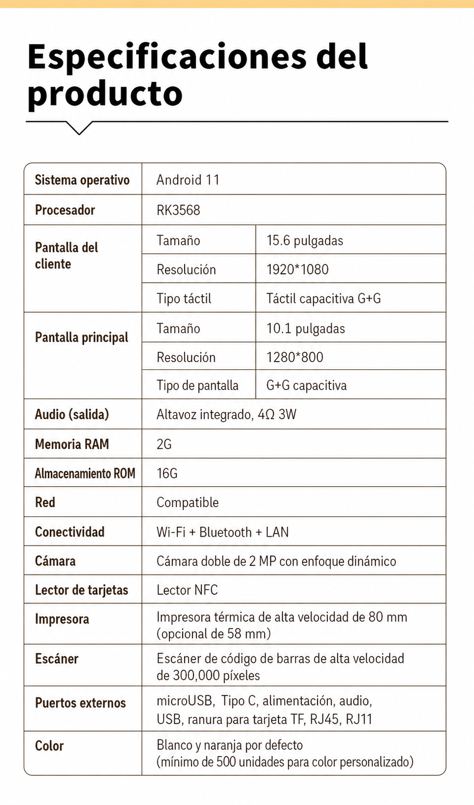 Terminal de Cobro con Reconocimiento Facial y Escáner - 11